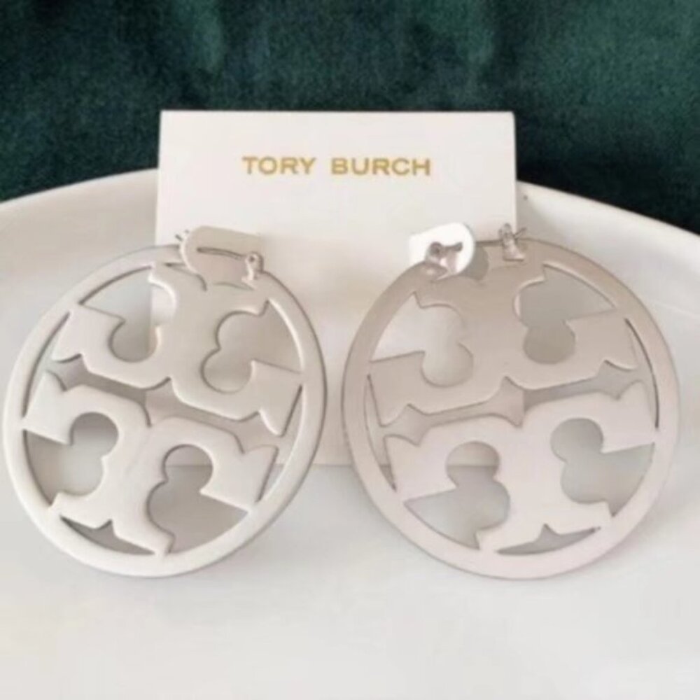 Tory Burch Silver hoop earrings